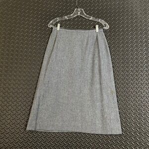 Pendleton Vintage Gray 100% Virgin Wool Business Knee Length Skirt Women's 10‎